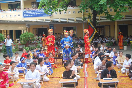 “Hội thi Canh Dần”-phục dựng Hội thi Hương tại Trường tiểu học Lê Lợi, Tp Huế