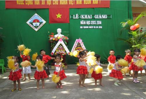 Trường MN Đại Quang tưng bừng tổ chức lễ khai giảng NH 2013-2014